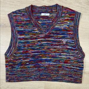 TNA Aritzia Marcy Multicolor Knit Sweater Vest Women’s Small